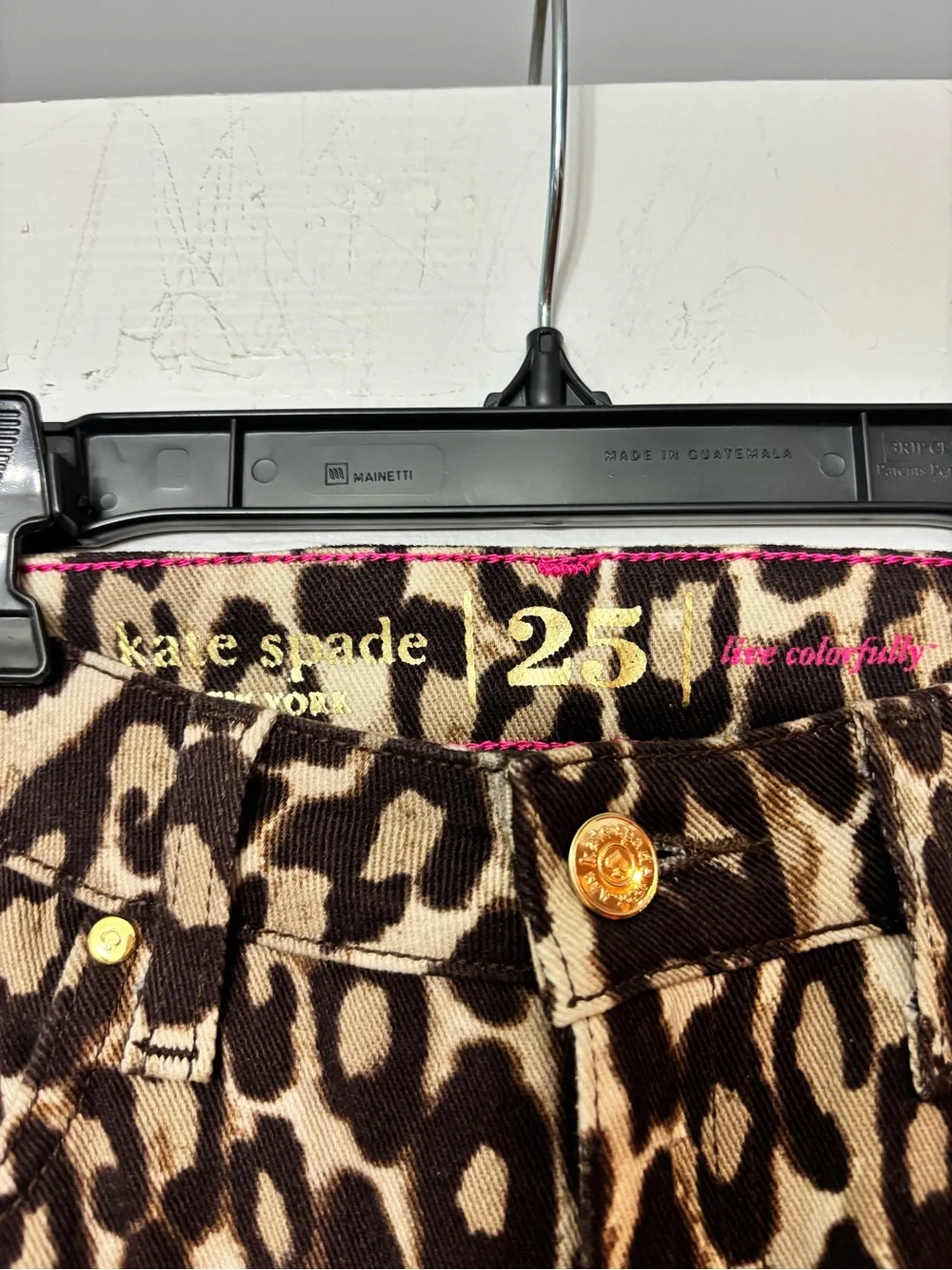 NEVER WORN kate spade Leopard Print Skinny Jeans - Brown & Black